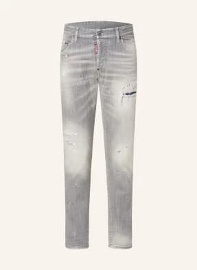 dsquared2 Jeansy W Stylu Destroyed Skater Extra Slim Fit grau