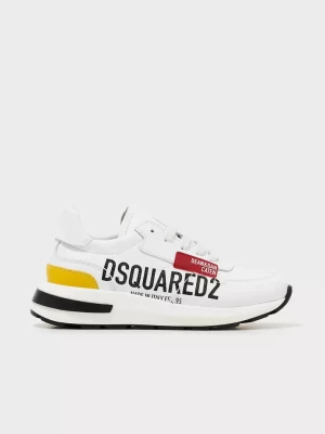 Dsquared2 Kids Białe trampki z logo rozmiar