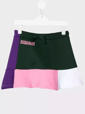 Dsquared2 Kids Kolorowa spódnica z logo 4-16 lat rozmiar