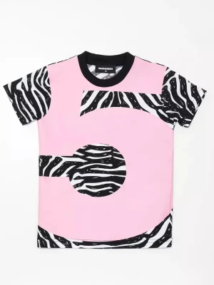 Dsquared2 Kids T-shirt w print zebry 4-16 lat rozmiar