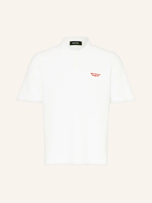 dsquared2 Koszulka Polo Z Materiału Frotte Tennis Fit weiss