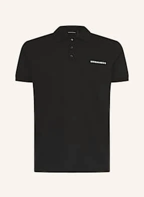 dsquared2 Koszulka Polo Z Piki schwarz