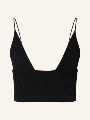 dsquared2 Krótki Top Z Dzianiny schwarz