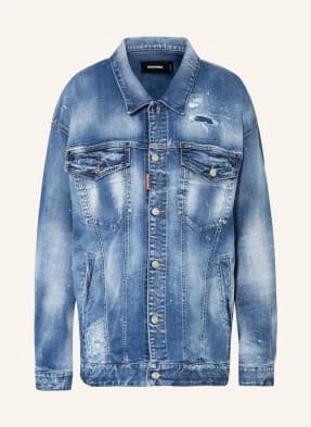 dsquared2 Kurtka Jeansowa Oversize Icon Sunset blau