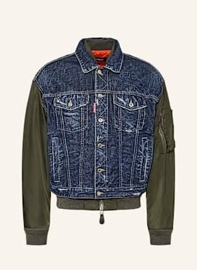 dsquared2 Kurtka Jeansowa Z Mieszanki Materiałów blau