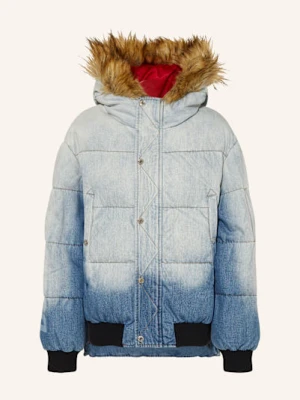 dsquared2 Kurtka Pikowana Ze Sztucznym Futrem blau