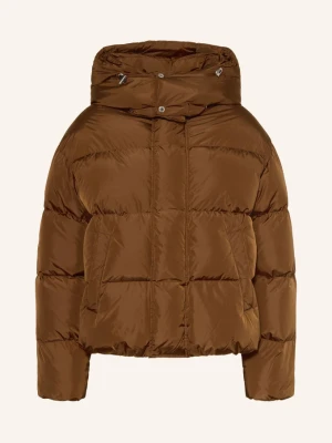 dsquared2 Kurtka Puchowa Z Odpinanym Kapturem braun BRĄZOWY