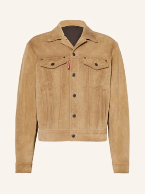 dsquared2 Kurtka Skórzana Jean beige