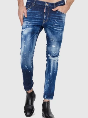 DSQUARED2 Niebieskie jeansy męskie Skater jean
