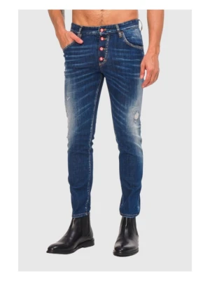 DSQUARED2 Niebieskie jeansy męskie Skater jean, Rozmiar 44