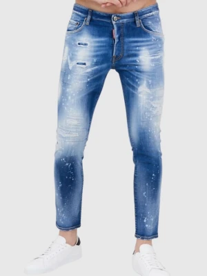 DSQUARED2 Niebieskie jeansy męskie skater jean, Rozmiar 52