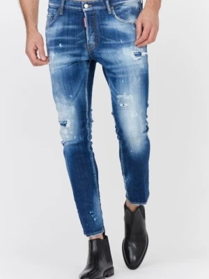 DSQUARED2 Niebieskie jeansy męskie Skater jean, Rozmiar 52