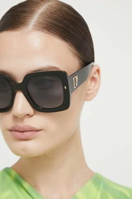 DSQUARED2 okulary przeciwsłoneczne damskie kolor czarny