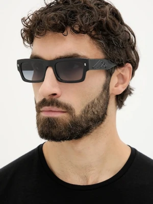 DSQUARED2 okulary przeciwsłoneczne męskie kolor czarny ICON 0027/S