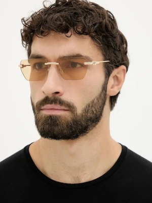 DSQUARED2 okulary przeciwsłoneczne męskie kolor złoty D2 0102/S