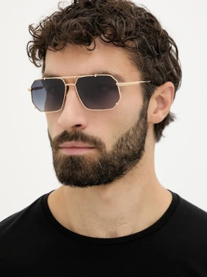 DSQUARED2 okulary przeciwsłoneczne męskie kolor złoty D2 0175/S