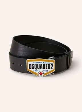 dsquared2 Pasek Skórzany schwarz