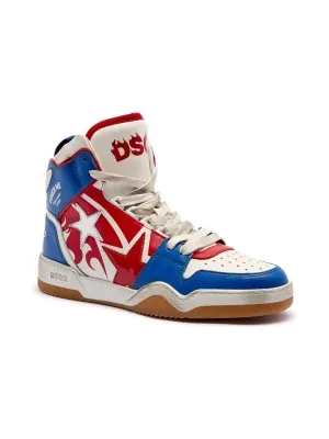 Dsquared2 Skórzane sneakersy