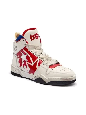 Dsquared2 Skórzane sneakersy