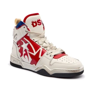 Dsquared2 Skórzane sneakersy