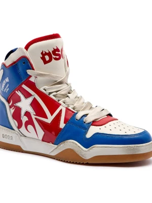 Dsquared2 Skórzane sneakersy