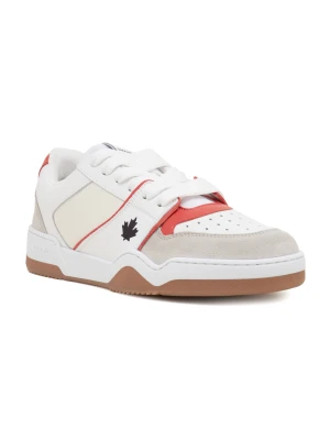 Dsquared2 Skórzane sneakersy beżowy