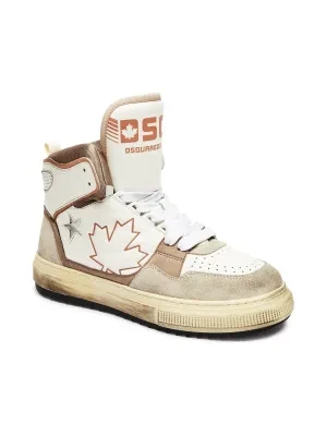 Dsquared2 Skórzane sneakersy Boogie