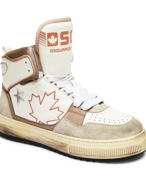 Dsquared2 Skórzane sneakersy Boogie