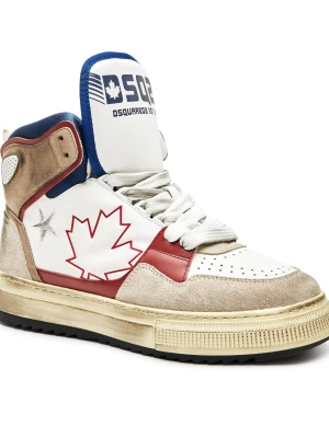 Dsquared2 Skórzane sneakersy Boogie