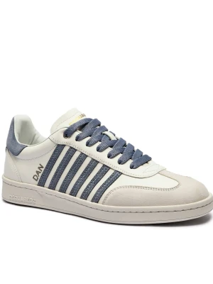 Dsquared2 Skórzane sneakersy Boxer biały