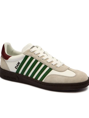 Dsquared2 Skórzane sneakersy Boxer | zamsz