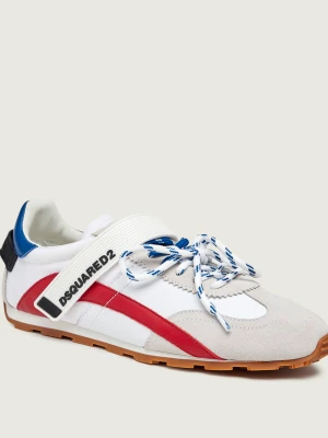Dsquared2 Skórzane sneakersy DC-642 | zamsz