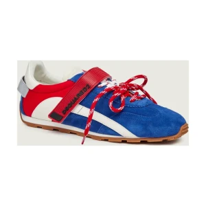 Dsquared2 Skórzane sneakersy DC-642 | zamsz | z dodatkiem skóry