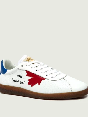 Dsquared2 Skórzane sneakersy Rebels biały