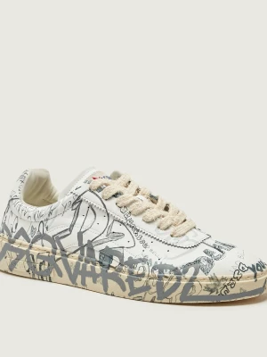 Dsquared2 Skórzane sneakersy RIDER biały