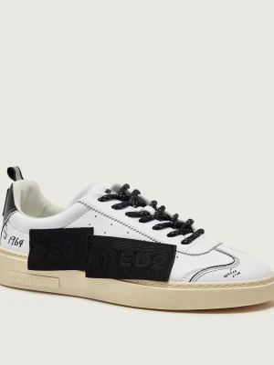 Dsquared2 Skórzane sneakersy RIDER biały