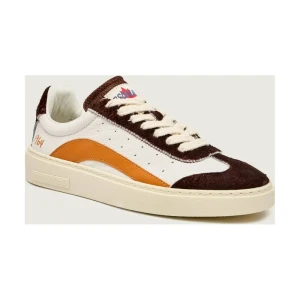 Dsquared2 Skórzane sneakersy Rider | zamsz