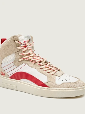 Dsquared2 Skórzane sneakersy RIDER | zamsz