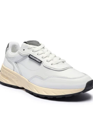 Dsquared2 Skórzane sneakersy Sprinter biały