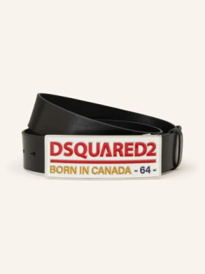 dsquared2 Skórzany Pasek schwarz