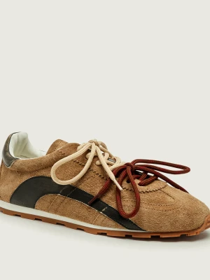 Dsquared2 Sneakersy DC-642 | zamsz beżowy