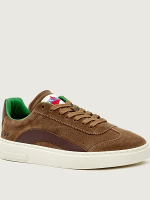 Dsquared2 Sneakersy Rider | zamsz brązowy