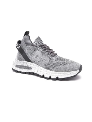 Dsquared2 Sneakersy RUNDS2 | z dodatkiem skóry szary