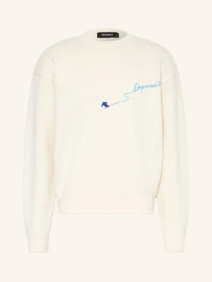 dsquared2 Sweter weiss biały