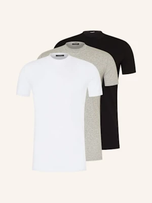 dsquared2 T-Shirt, 3 Szt. grau