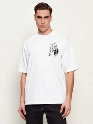 Dsquared2 T-shirt | Loose fit biały