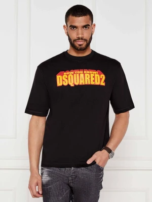 Dsquared2 T-shirt | Loose fit czarny