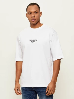 Dsquared2 T-shirt Milano | Loose fit biały