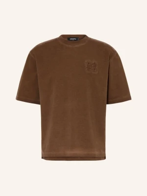 dsquared2 T-Shirt schwarz BRĄZOWY