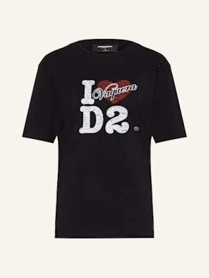 dsquared2 T-Shirt Vaquera schwarz